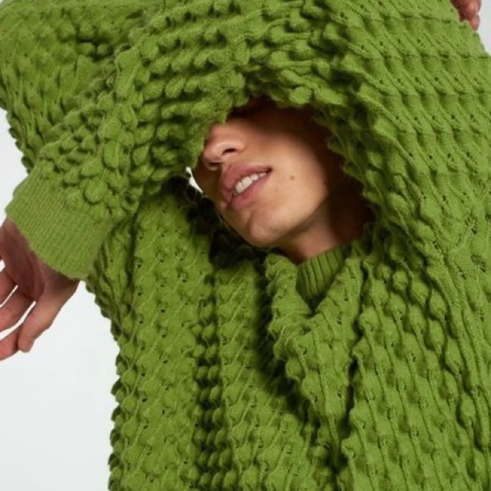 Teddy Popcorn Textured Knit Sweater - Picture 3 of 9